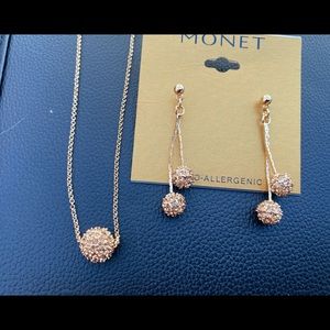 Necklace and earrings